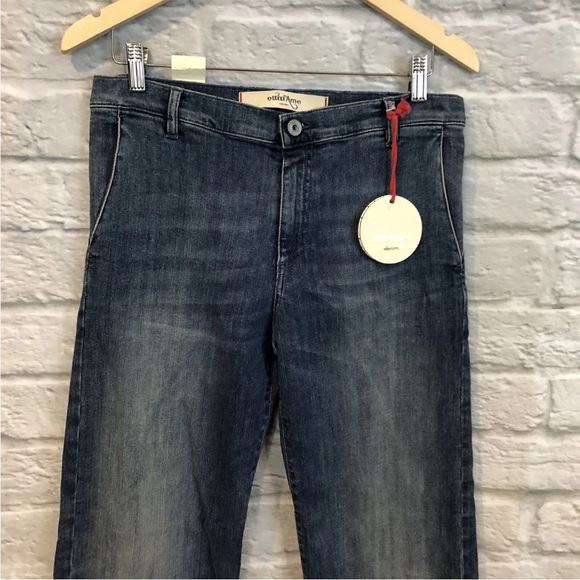 NWT Anthropologie Ottod'Ame Denim 29x35" Wide Leg Hi-Rise Blue Jeans - Picture 3 of 12
